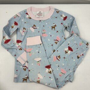Hanna Andersson Holiday Fairy Ballet Long John Pajama Set 100 CM US 4